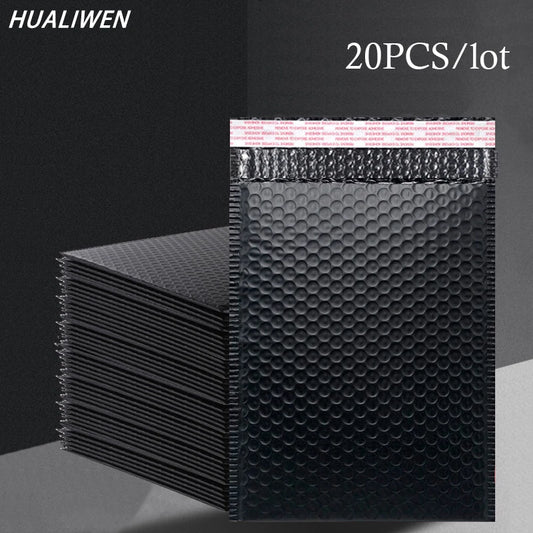 20 PCS/Lot Black Foam Envelope Bags Self Seal Mailers Padded Shipping Envelopes With Bubble Mailing Bag Shipping Packages Bag