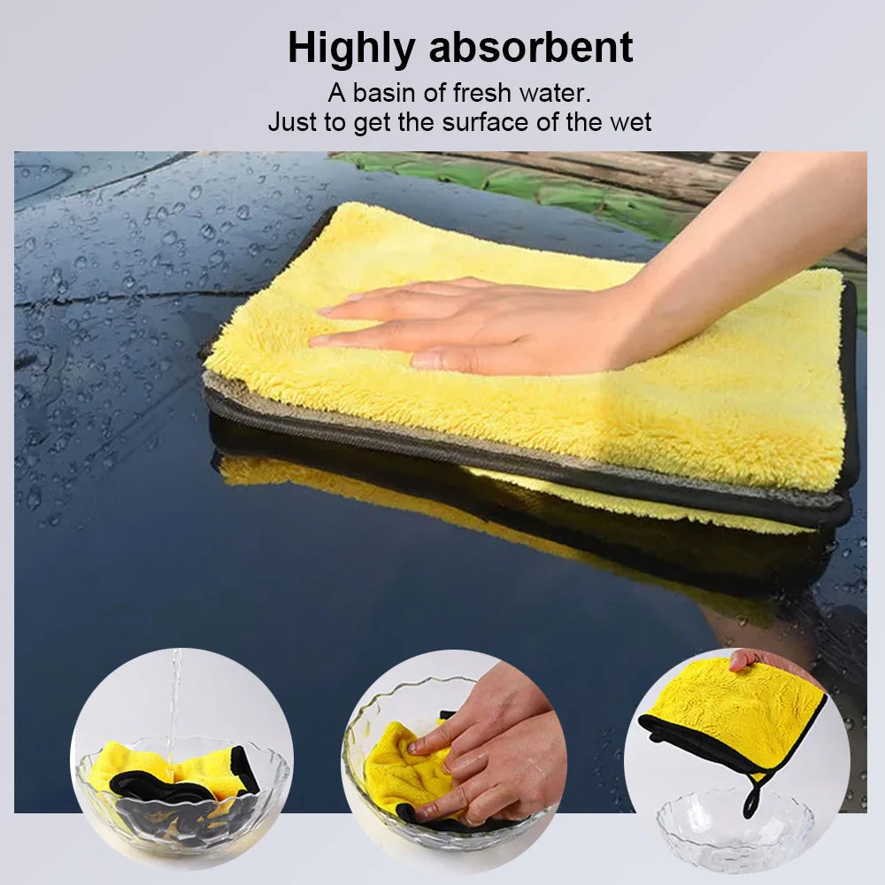 Microfiber Towel Car Microfiber Cloth Wash Towel Microfiber Cleaning Cloth Car Wash Drying Towel Auto Detailing