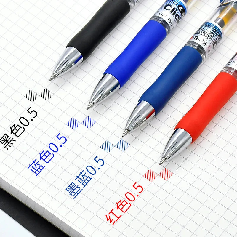 43 PCS Gel Pens & Refills Set Stationery Kawaii writing pen Black/red/blue ink 0.5 mm blue ballpoint pen Office school supplies