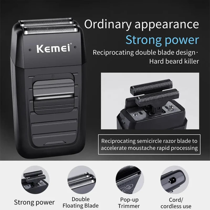 Kemei KM-2296 KM-2299 KM-1102 Hair Clipper Kit Men's Electric Shaver Hair Trimmer Machine Professional Hair Cutting Machine