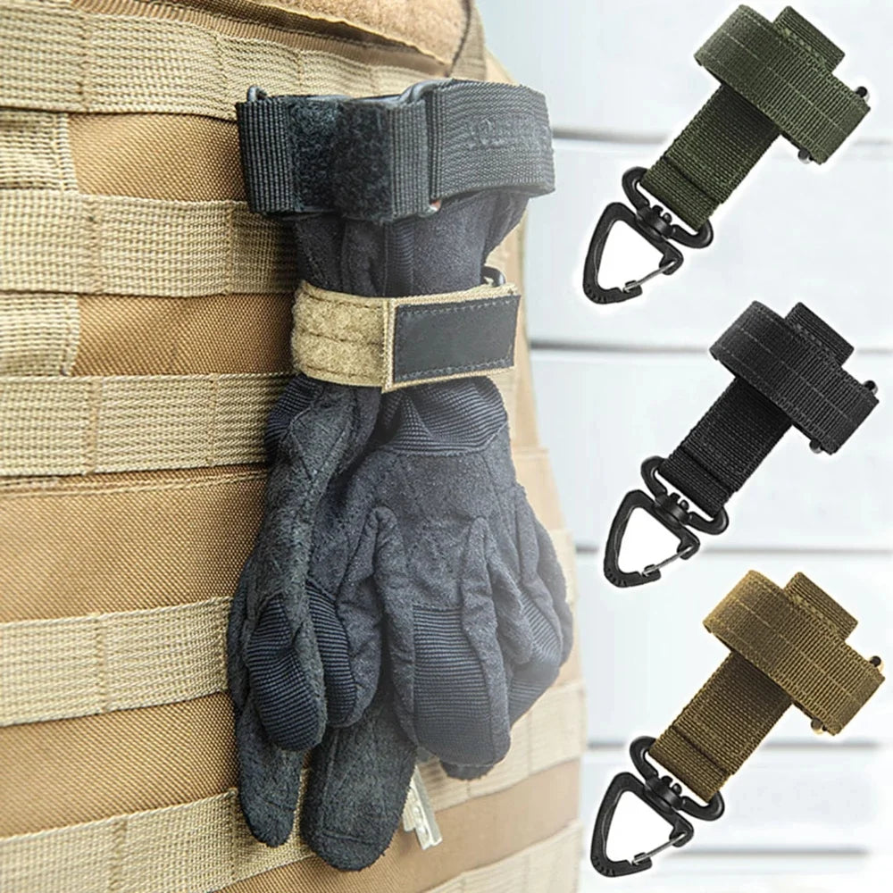 Multi-purpose Nylon Gloves Hook Work Gloves Safety Clip Outdoor Tactical Climbing Rope Camping Hanging Buck Outdoor Camping