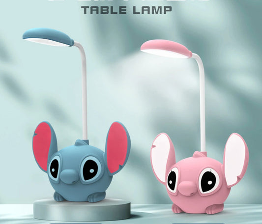 Led Lilo & Stitch Desk Lamp With Pencil Sharpener Foldable Light Cute Desk Night Light Usb Recharge Light Gift