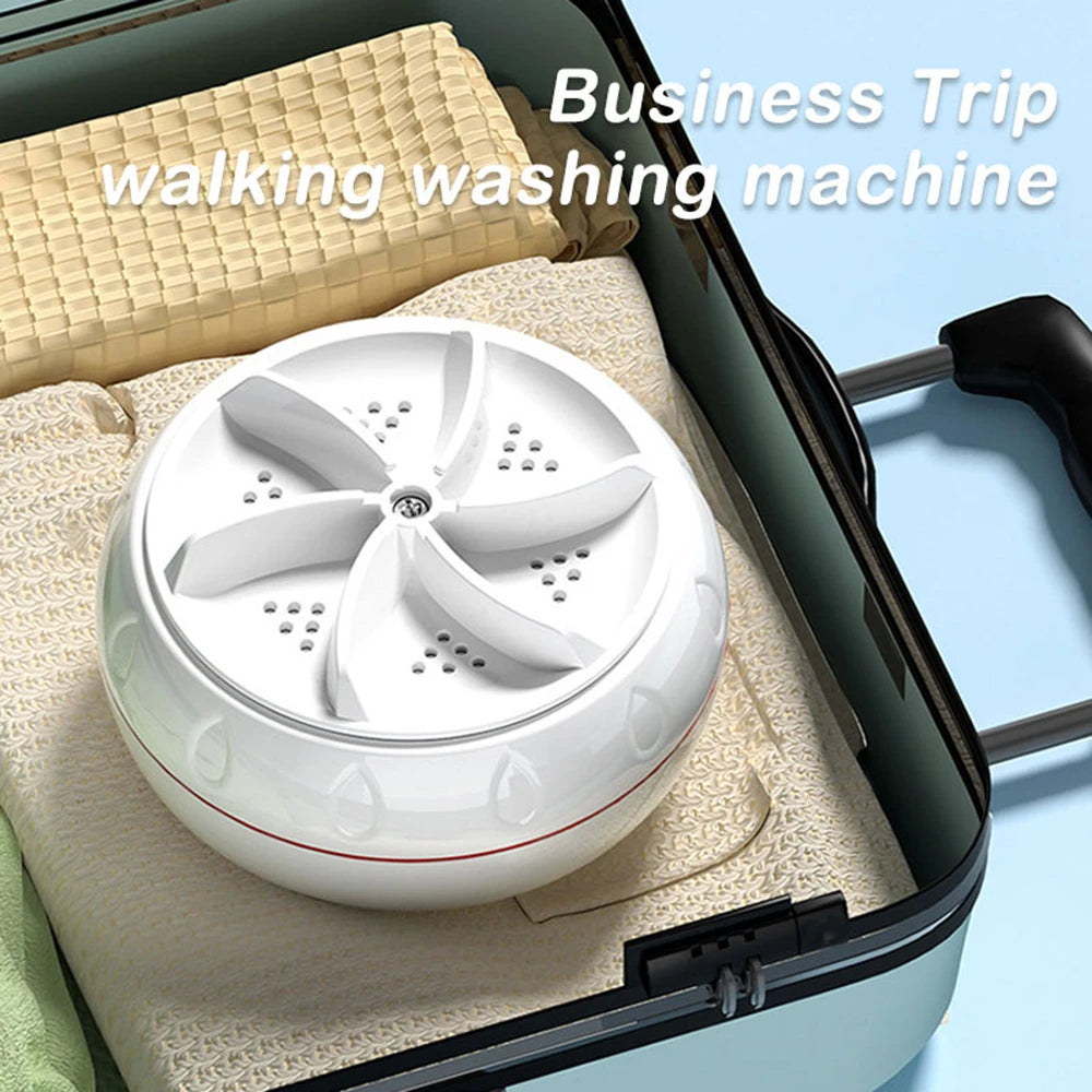 Household 60W Washing Machines Portable Business Travel Mini Washing Machine Suitable for Socks Underwear Laundry Appliances