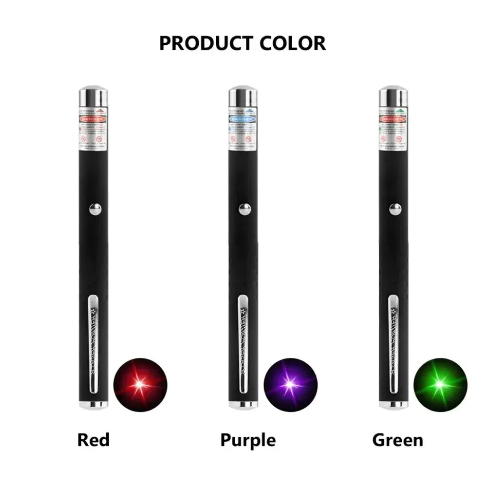 5mw Laser Pen Red Light Bule Purple Light Green Light Outdoor Portable Flashlight Pet Interactive Toy Laser Demonstration Pen