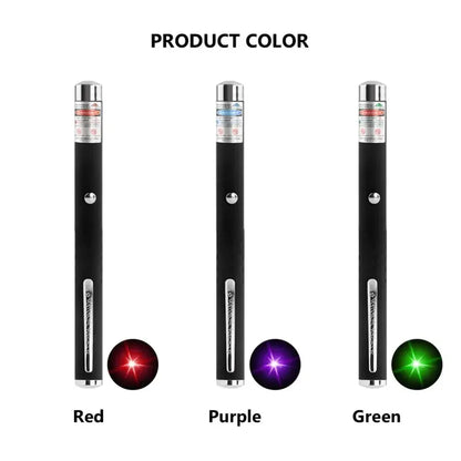 5mw Laser Pen Red Light Bule Purple Light Green Light Outdoor Portable Flashlight Pet Interactive Toy Laser Demonstration Pen