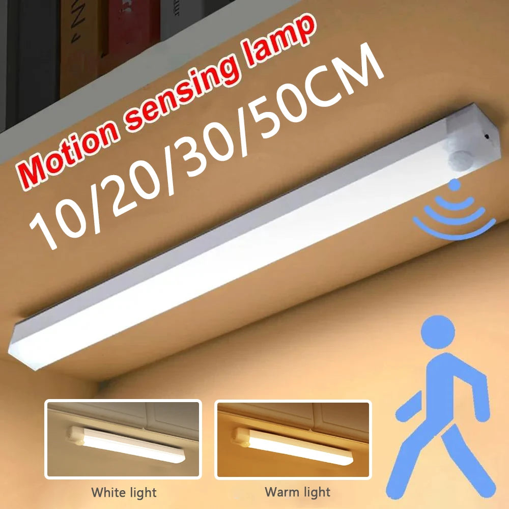 Motion Sensor Light Wireless LED Night Light USB Rechargeable Night Lamp For Kitchen Cabinet Wardrobe Lamp Staircase Backlight