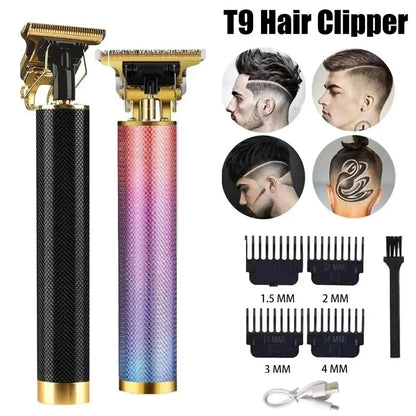 T9 Hair Clippers for Men Vintage Hair Cutting Machine Beard Trimmer Kits Body Hair Shaving Barber Beard Trimmer Electric Shaver