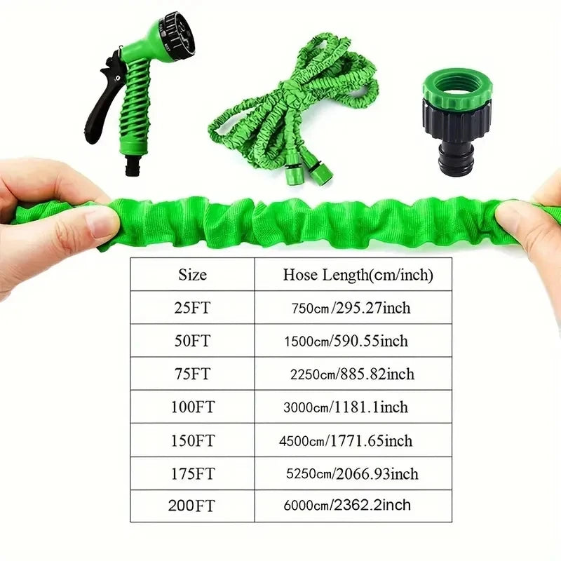 High-Pressure Car Wash Hose Expandable Magic Hose Pipe Home Garden Watering Hose Multi-Function Gardening Cleaning Water Sprayer