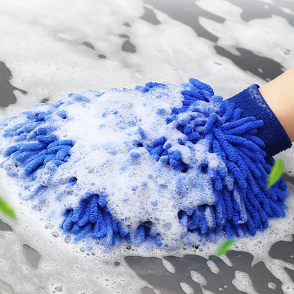 1/5pcs Microfiber Car Wash Gloves Auto Gloves Ultra Absorbent Wash Car Sponge Scratch Free Microfiber Car Cleaning Tool