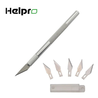 Metal Scalpel Knife Tools Kit Non-Slip Blades Engraving Knife Mobile Phone Film Paper Cut Handicraft Carving Tools #11