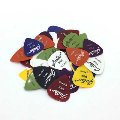 50Pcs/Set Electric Guitar Pick Acoustic Music Picks Plectrum 0.58/0.71/0.81/0.96/1.20/1.50mm Thickness Guitar Accessories GYH