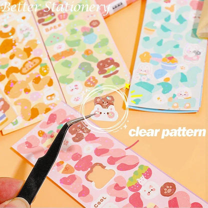 20-200PCS No-Repeated Kawaii Stickers for Kids Cute Set Pack DIY Material Decoration Sticker Laser Laptop Scrapbook Sticker